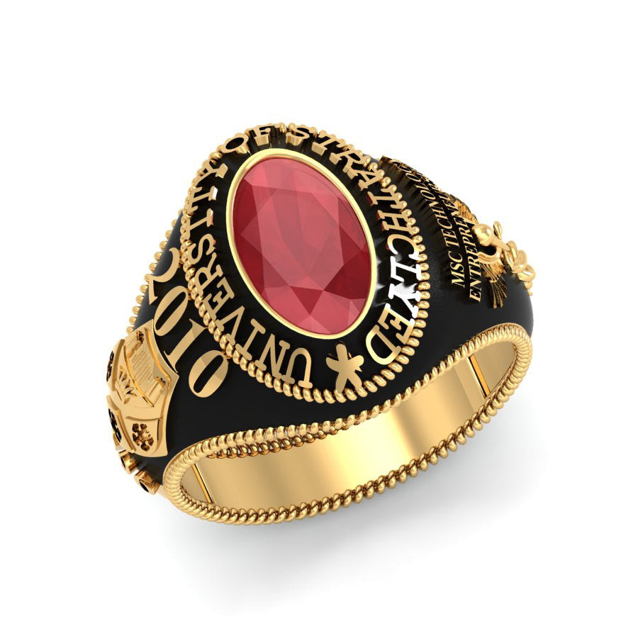 University Class Ring — alternate angle