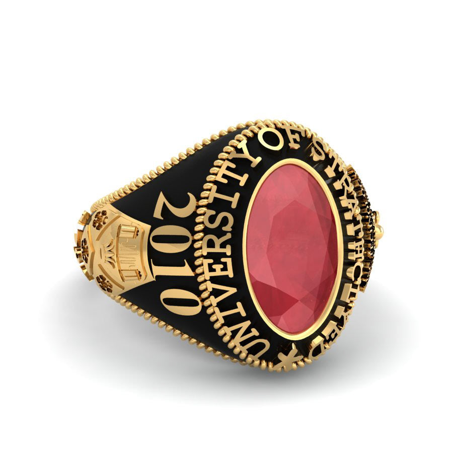 University Class Ring — front view