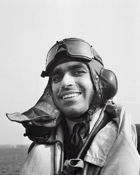 Pilot Officer Hukum Chand Mehta, RAF, portrait