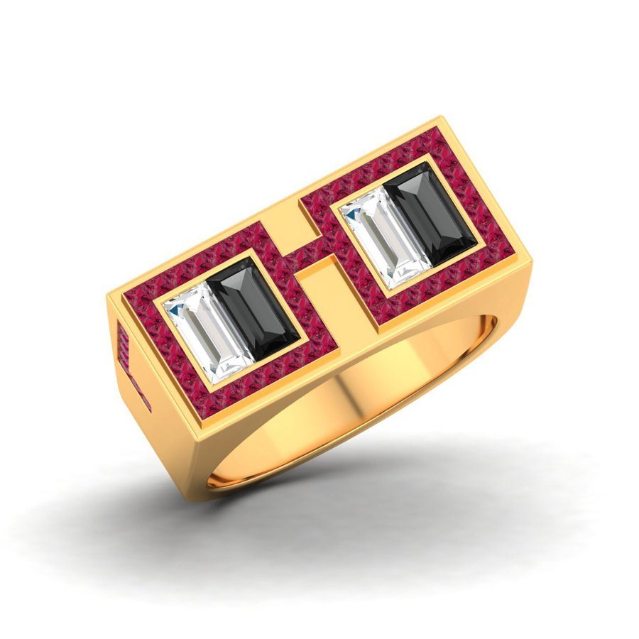 A signet bar ring